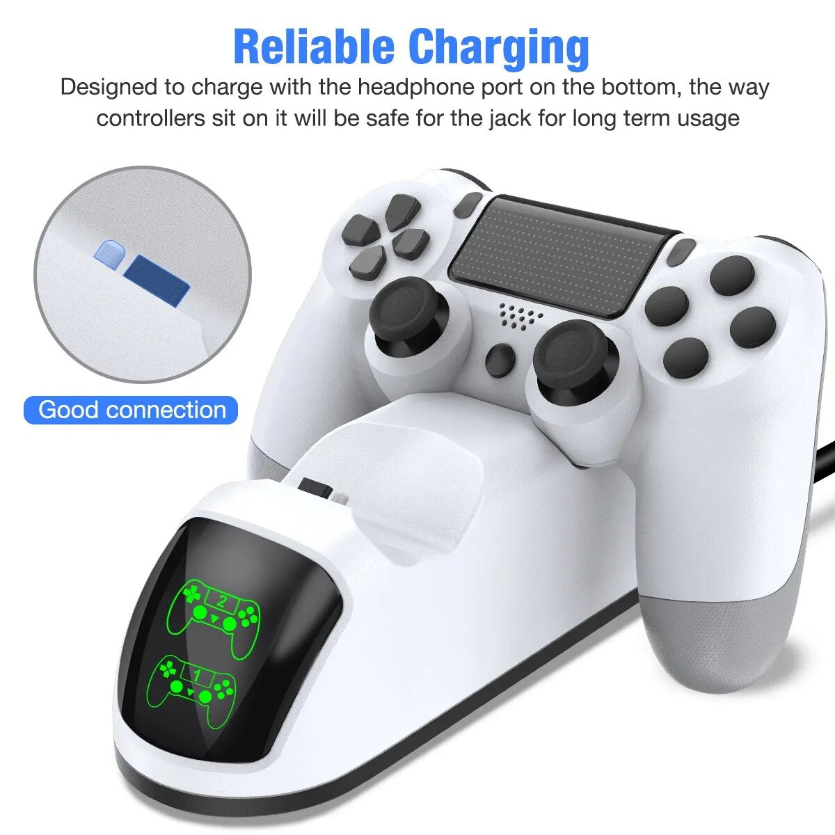 PS4 Gaming Controller Dual USB Fast Charging Dock