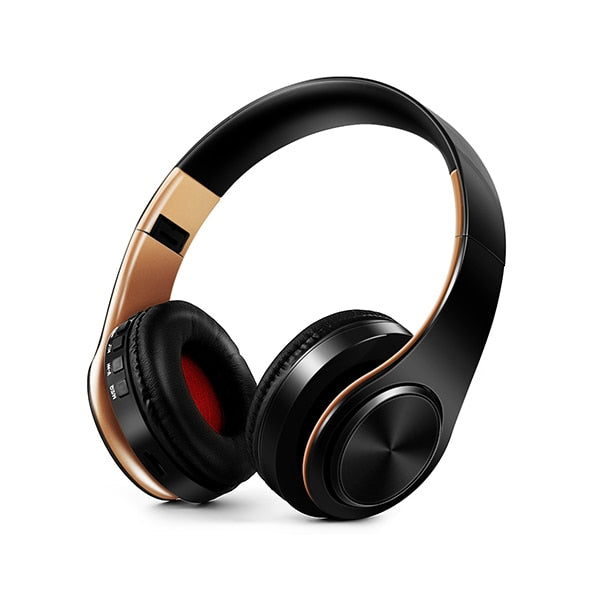 Earphones Over-Ear HIFI Stereo with Bluetooth and SD Card Support