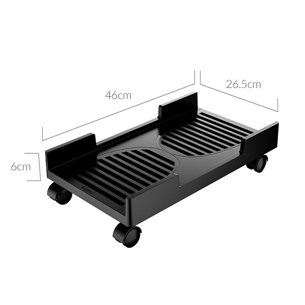 Computer Stand Anti-slip Cart with 4 Rotatable Casters