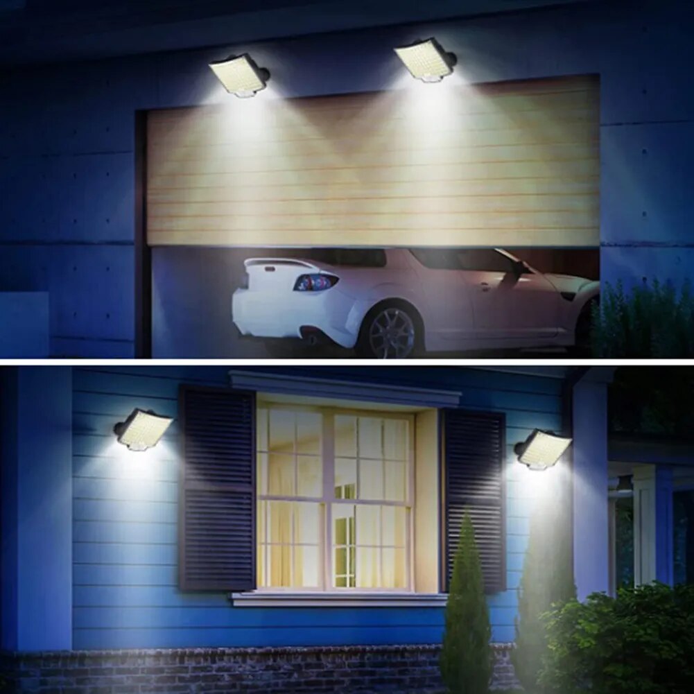 Solar LED Split Light with Human Body Sensor and Adjustable High Capacity Battery