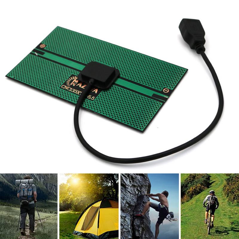 Solar Panel Power Bank 5.5W USB for Smart Phones and Tablets