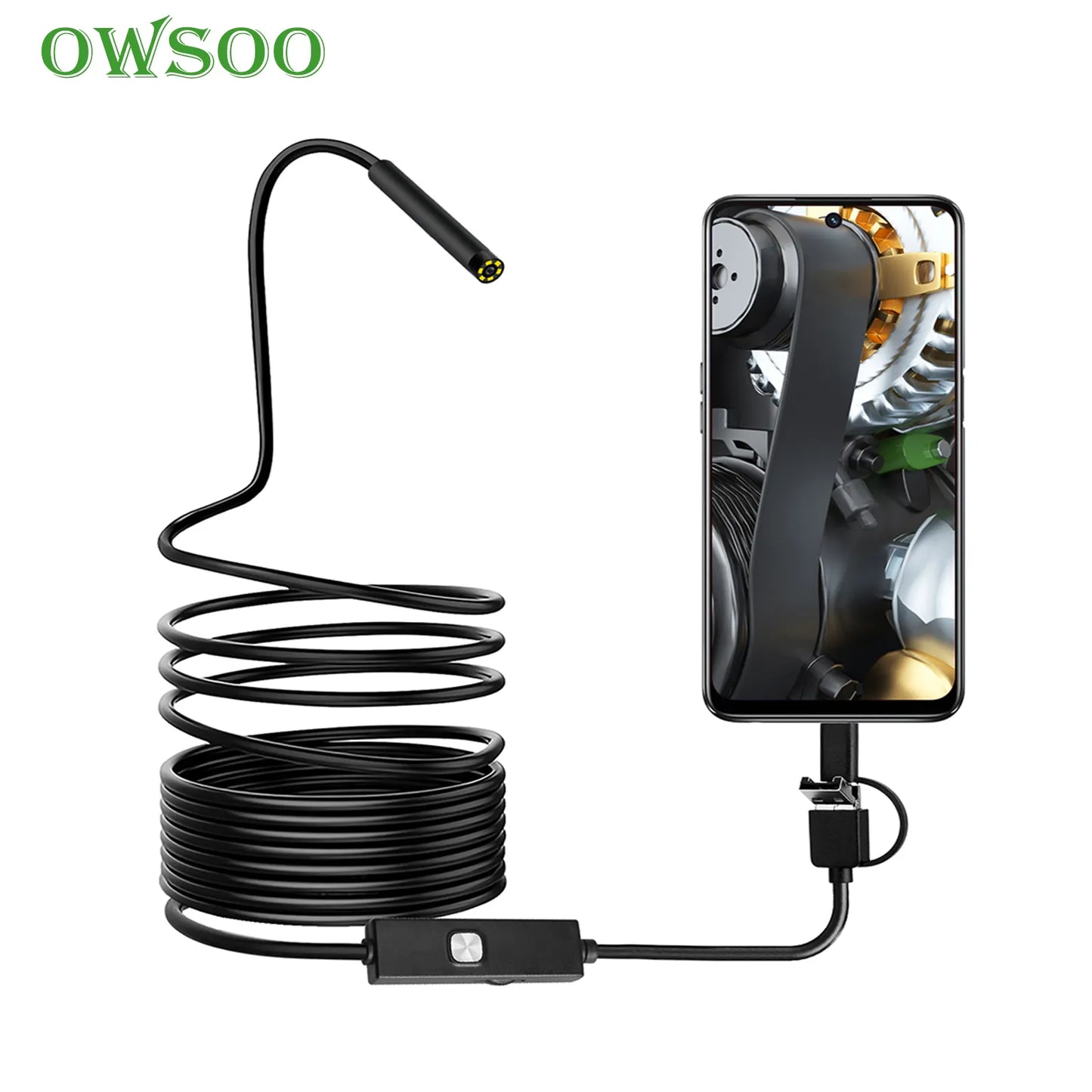 Endoscope LED Camera 7mm Snake Borescope