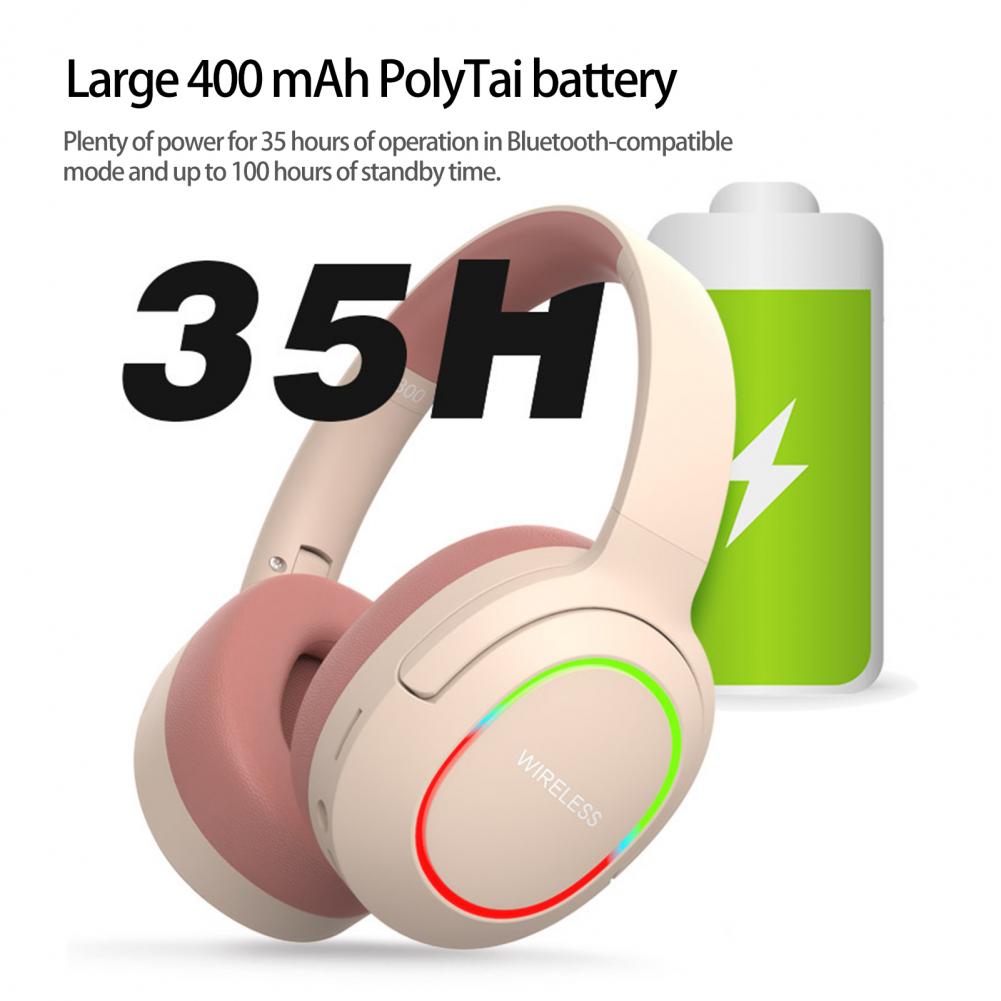 Headphone Wireless Bluetooth Over-Ear Stereo Headset with Microphone