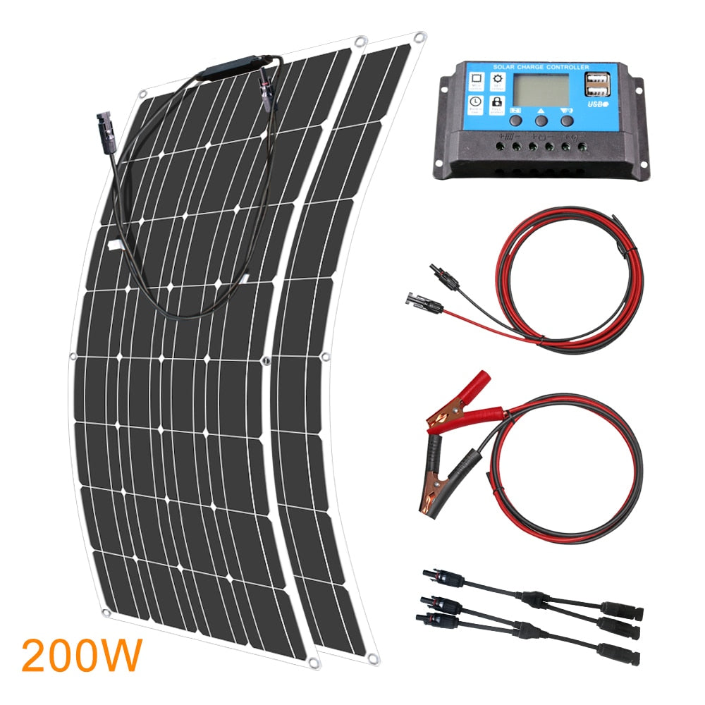 Solar Panel 12V Flexible Wattage Monocrystalline