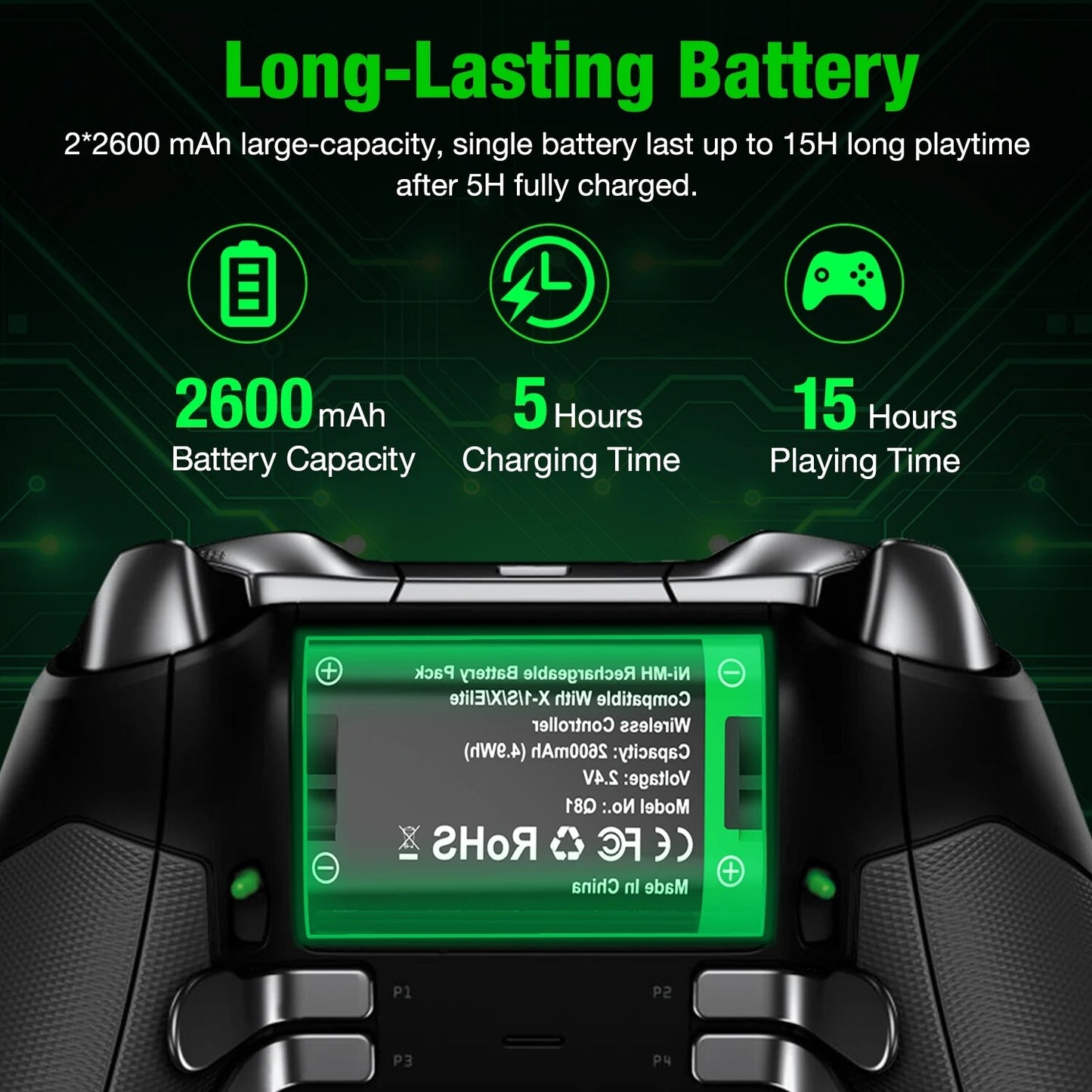 Xbox One/Series X Gaming Controller Rechargeable Battery Pack