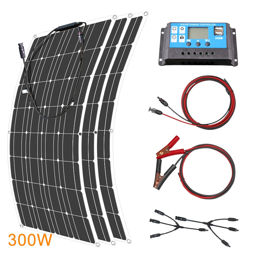 Solar Panel 12V Flexible Wattage Monocrystalline