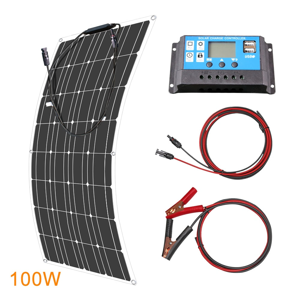 Solar Panel 12V Flexible Wattage Monocrystalline