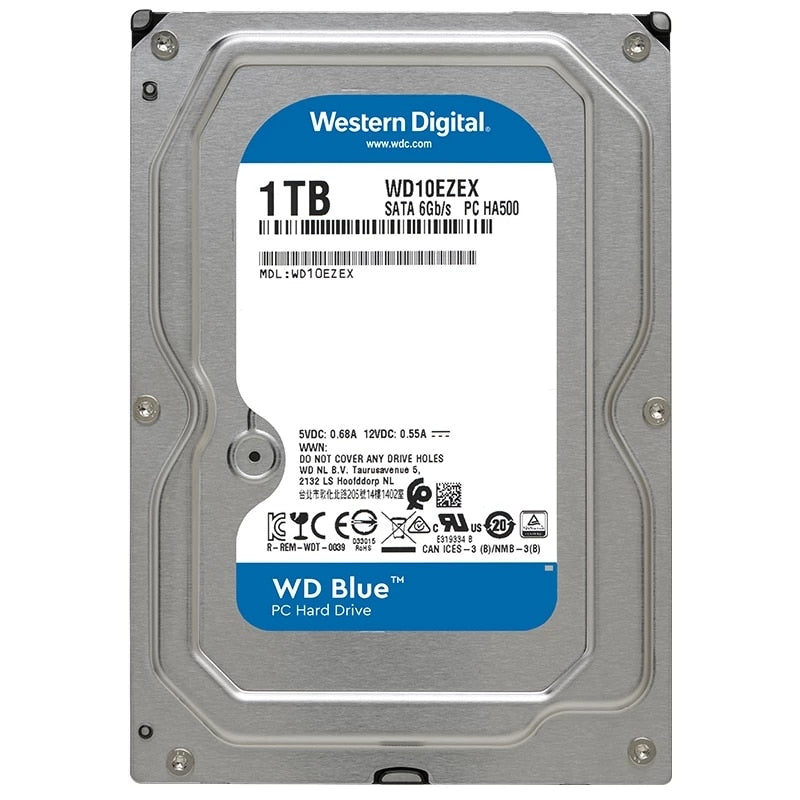 Desktop Hard Drive 3.5" inch Western Digital Blue 6 Gb/s 5400 RPM