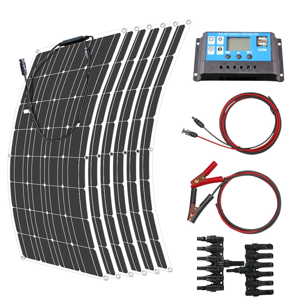 Solar Panel 12V Flexible Wattage Monocrystalline