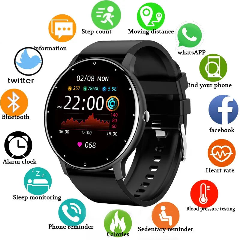 Smart Watch for Sports with 1.28" Full Touch Screen by Lenovo