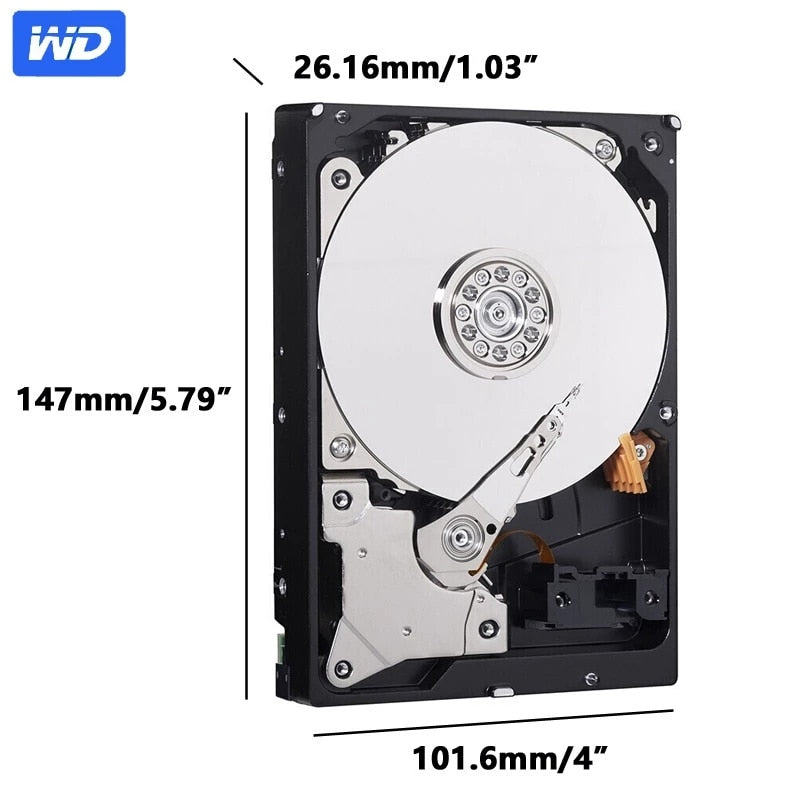 Desktop Hard Drive 3.5" inch Western Digital Blue 6 Gb/s 5400 RPM