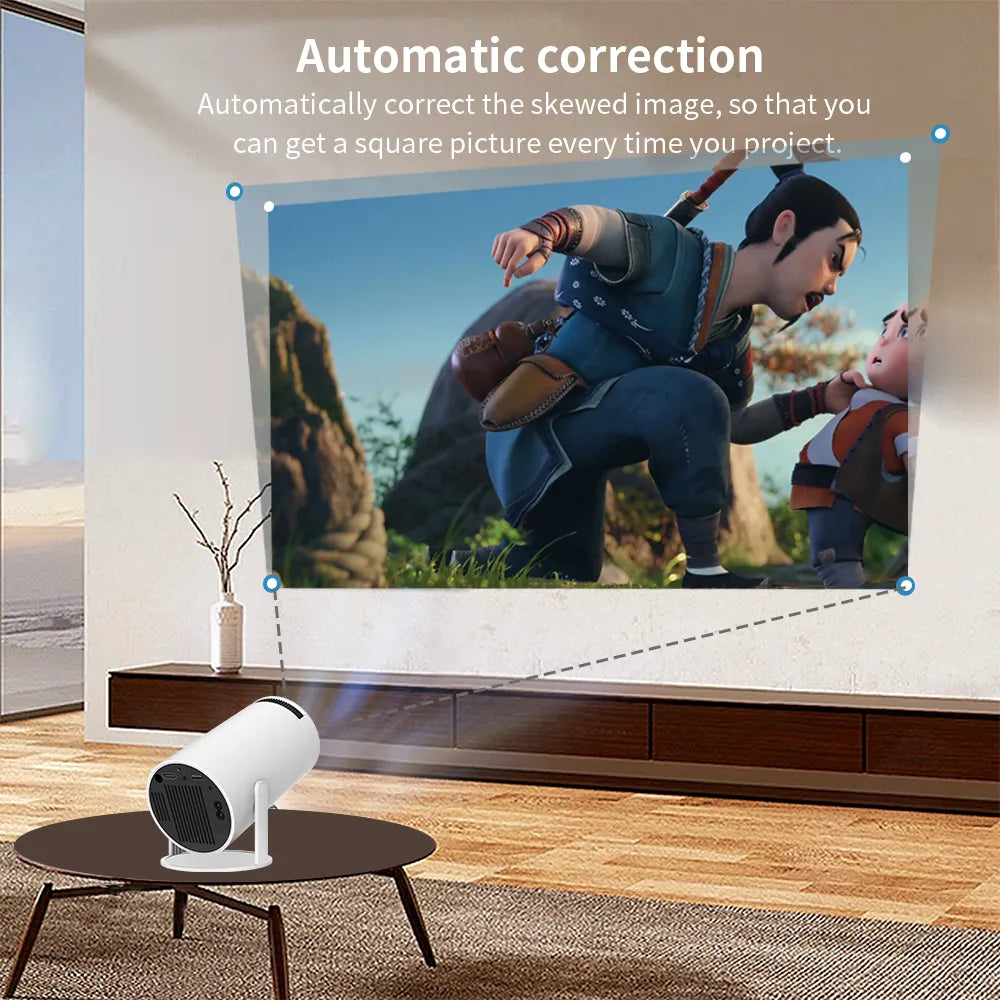 Projector LED Mini Video Decoding with WiFi, Android and Carry Bag