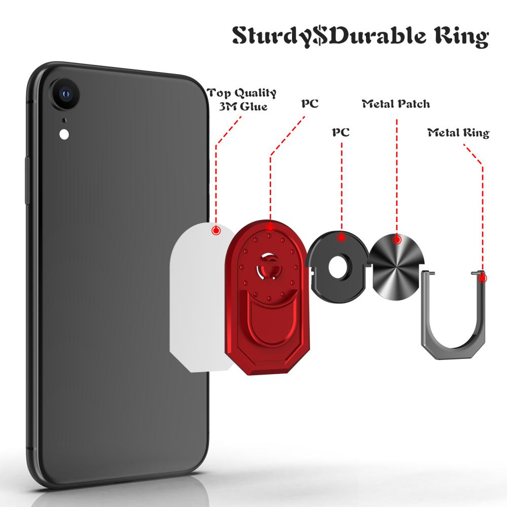 Mobile Phone Finger-Ring Stand Holder - Rotates