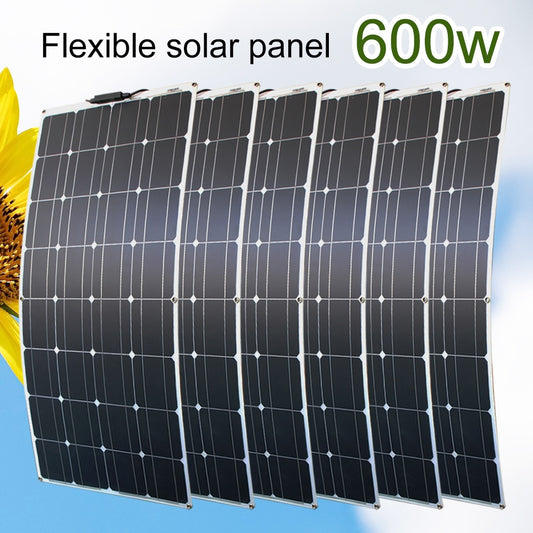 Solar Panel 12V Flexible Wattage Monocrystalline