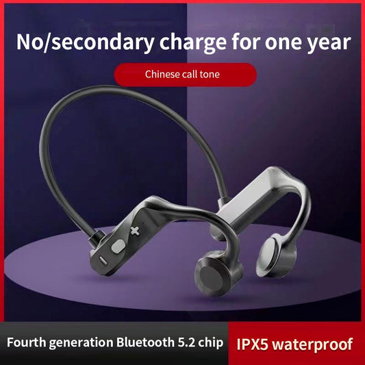 Earphones Hanging Headset with Bluetooth and Bone Conduction