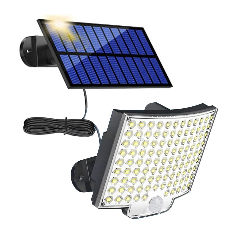 Solar Light Split LED with Human Body Sensor and Adjustable High Capacity Battery